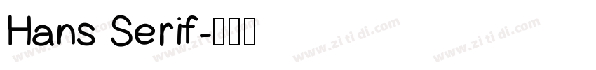 Hans Serif字体转换